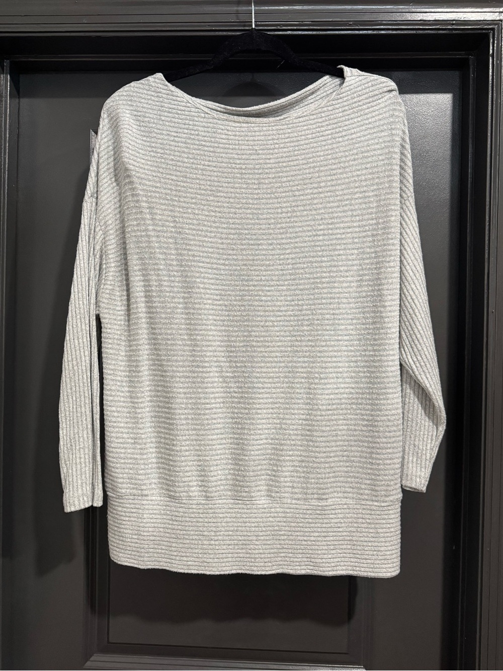 Chicos gray ribbed top